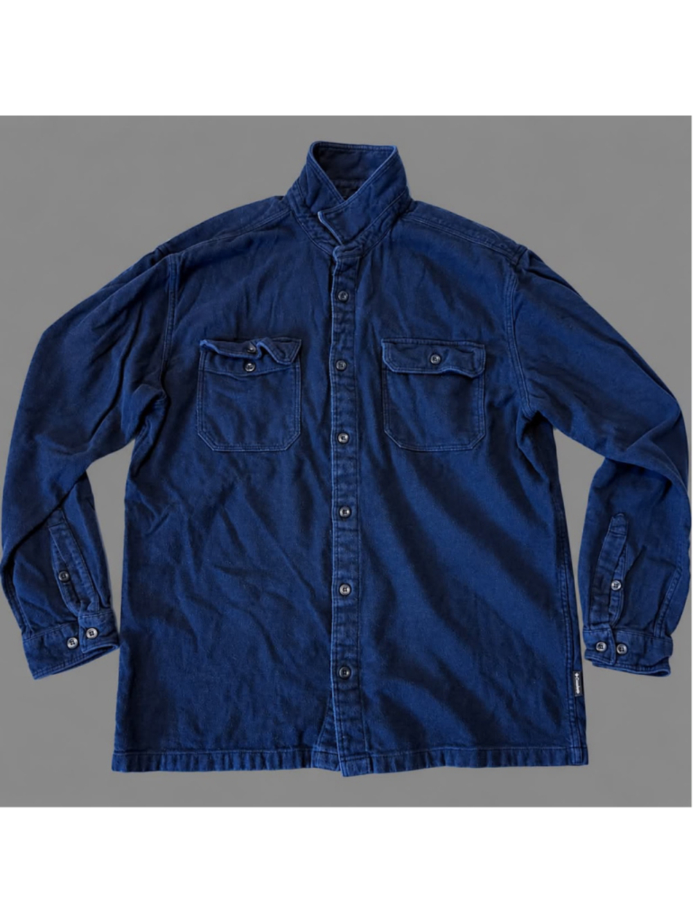 Men's Patagonia Organic Cotton Casual Button Down Shirt Blue XL
